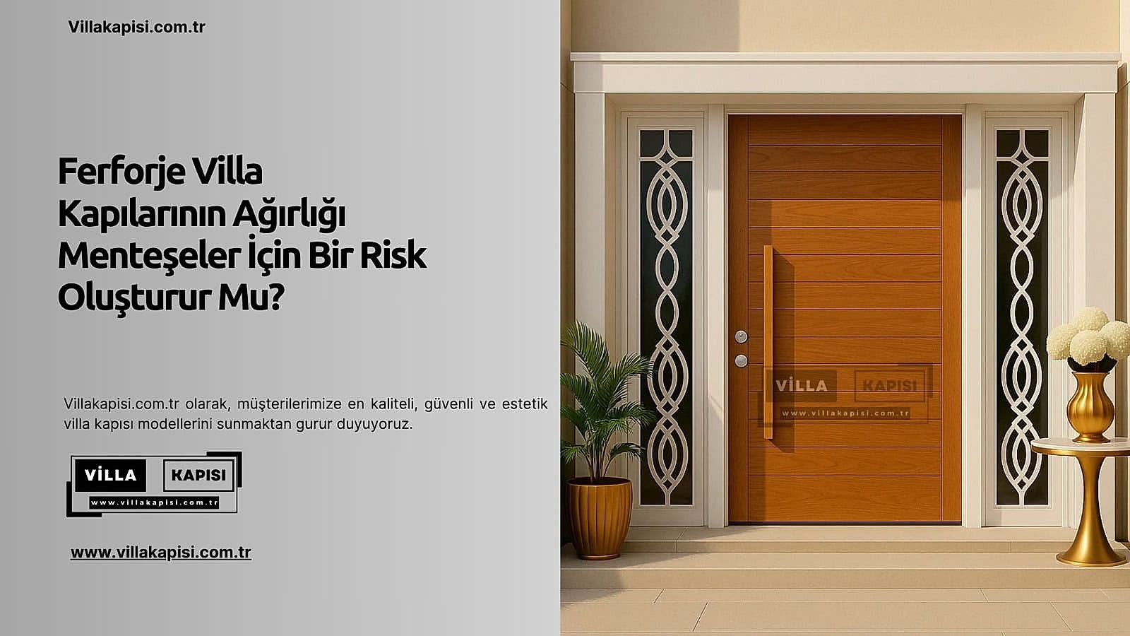 Ferforje Villa Kapısı Ağırlığı Menteşe İçin Risk Mi? 2 Ferforje Villa Kapılarının Ağırlığı Menteşeler İçin Bir Risk Oluşturur Mu?