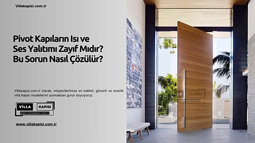 Pivot Kapı Yalıtımı Zayıf Mı? Isı Ve Ses Sorununu Çözen 5 Teknoloji 1 Pivot Kapıların Isı Ve Ses Yalıtımı Zayıf Mıdır? Bu Sorun Nasıl Çözülür?