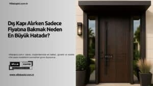 Dış Kapı Alırken Sadece Fiyatına Bakmak Neden En Büyük Hatadır? 81 Dış Kapı Alırken Sadece Fiyatına Bakmak Neden En Büyük Hatadır?