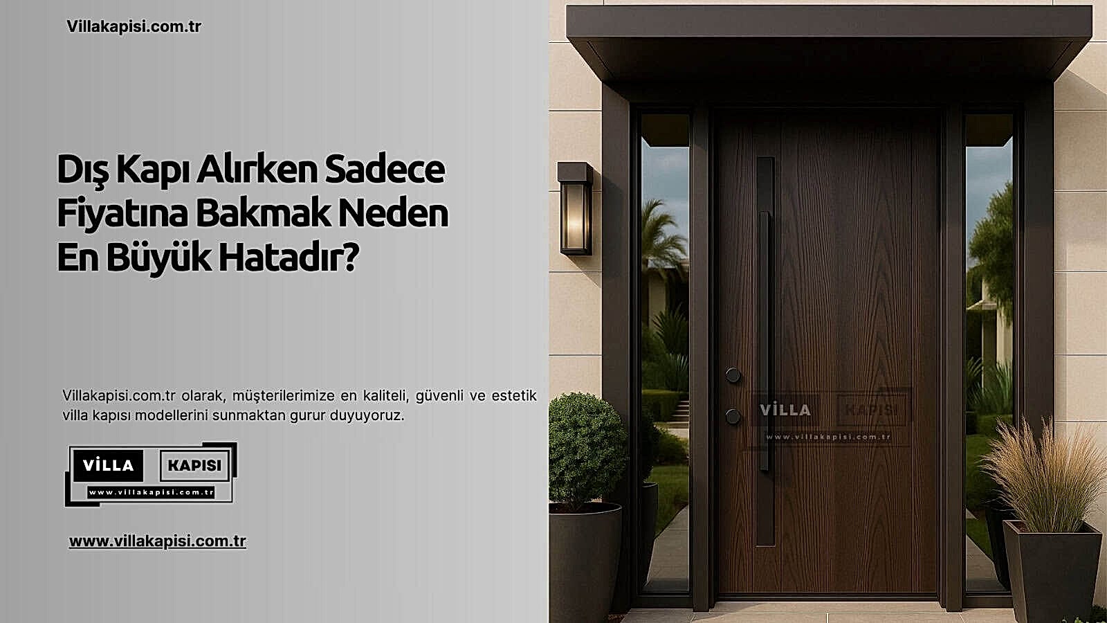 Dış Kapı Alırken Sadece Fiyatına Bakmak Neden En Büyük Hatadır? 2 Dış Kapı Alırken Sadece Fiyatına Bakmak Neden En Büyük Hatadır?