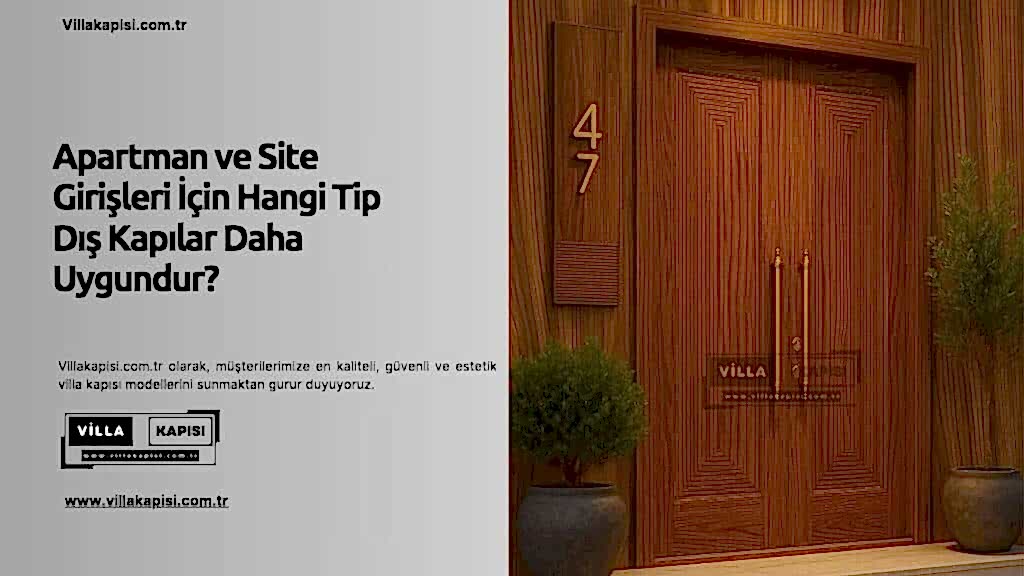 Apartman Ve Site Girişleri İçin Hangi Tip Dış Kapılar Daha Uygundur? 1 Apartman Ve Site Girişleri İçin Hangi Tip Dış Kapılar Daha Uygundur?