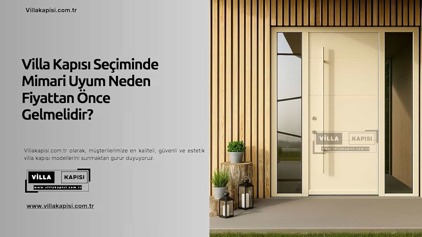 Villa Kapısı Seçiminde Mimari Uyum Neden Fiyattan Önce Gelmelidir? 2 Villa Kapısı Seçiminde Mimari Uyum Neden Fiyattan Önce Gelmelidir?