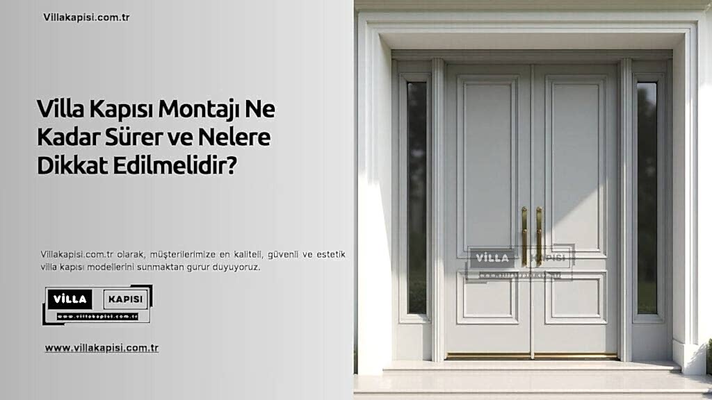 Villa Kapısı Montajı Ne Kadar Sürer Ve Nelere Dikkat Edilmelidir? 1 Villa Kapısı Montajı Ne Kadar Sürer Ve Nelere Dikkat Edilmelidir?