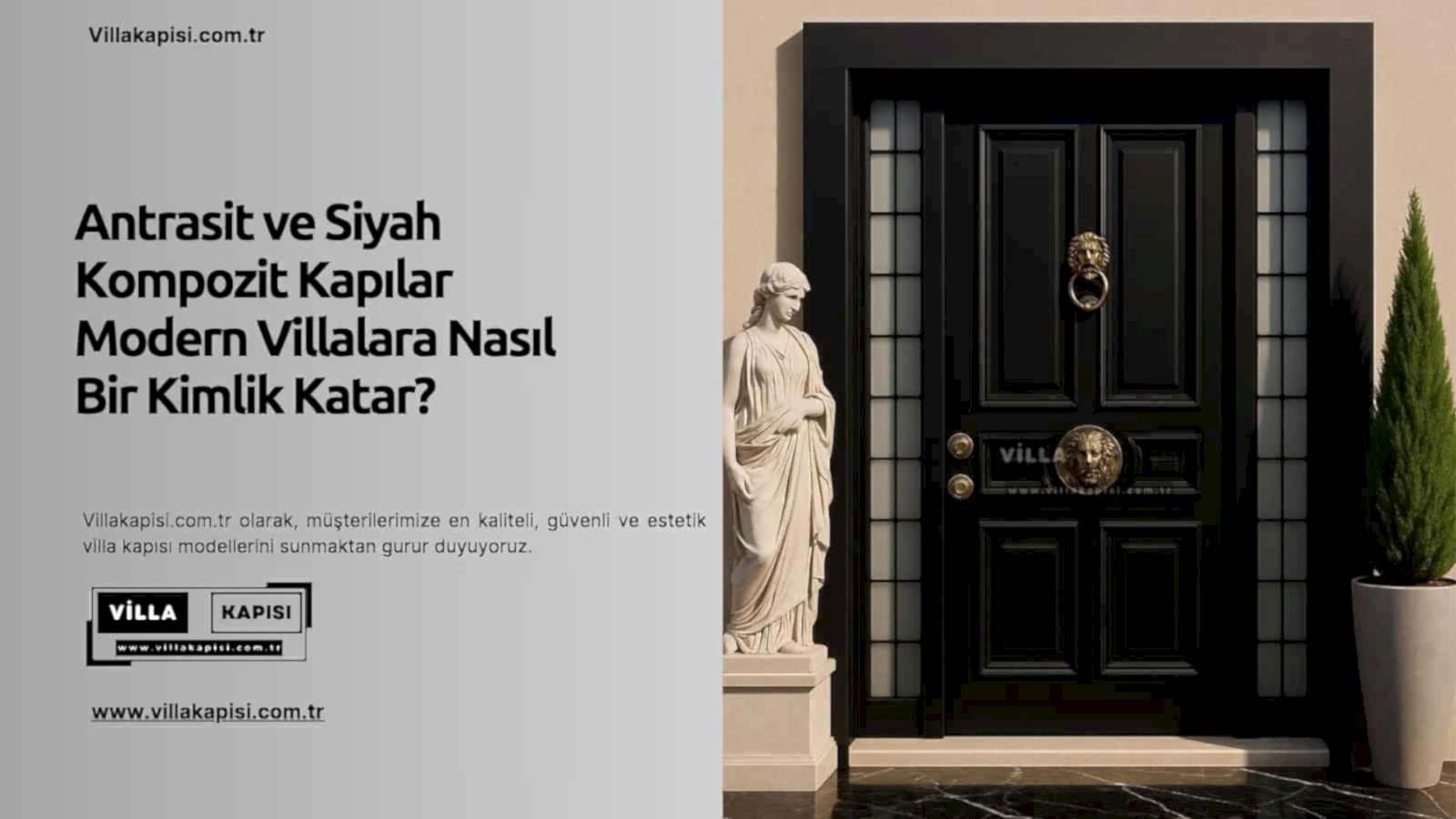 Antrasit Ve Siyah Kompozit Kapılar Modern Villalara Nasıl Bir Kimlik Katar? 2 Antrasit Ve Siyah Kompozit Kapılar Modern Villalara Nasıl Bir Kimlik Katar?
