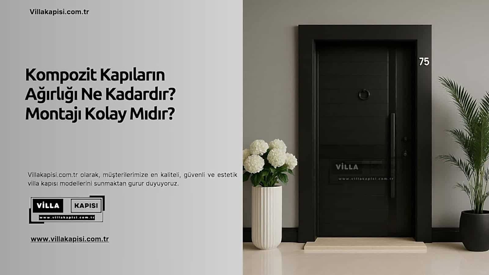 Kompozit Kapıların Ağırlığı Ne Kadardır? Montajı Kolay Mıdır? 2 Kompozit Kapıların Ağırlığı Ne Kadardır? Montajı Kolay Mıdır?