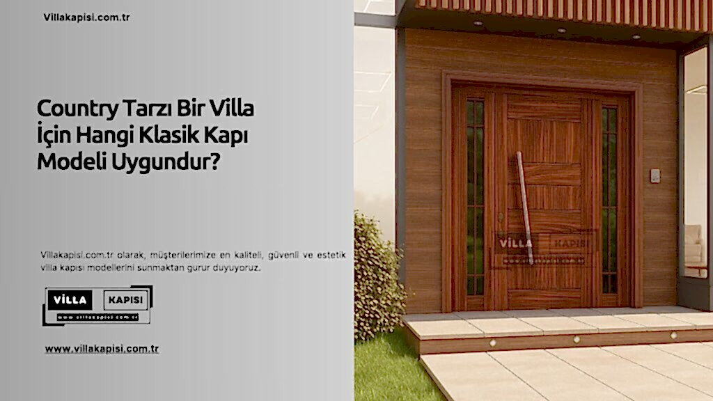 Country Tarzı Bir Villa İçin Hangi Klasik Kapı Modeli Uygundur? 1 Country Tarzı Bir Villa İçin Hangi Klasik Kapı Modeli Uygundur?