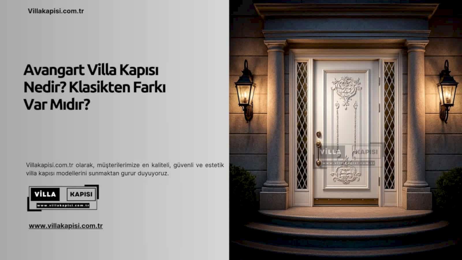 Avangart Villa Kapısı Nedir? Klasikten Farkı Var Mıdır? 2 Avangart Villa Kapısı Nedir? Klasikten Farkı Var Mıdır?