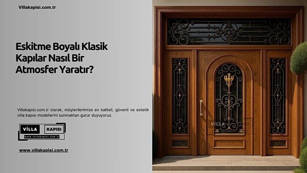Eskitme Boyalı Klasik Kapılar Nasıl Bir Atmosfer Yaratır? 1 Eskitme Boyalı Klasik Kapılar Nasıl Bir Atmosfer Yaratır?