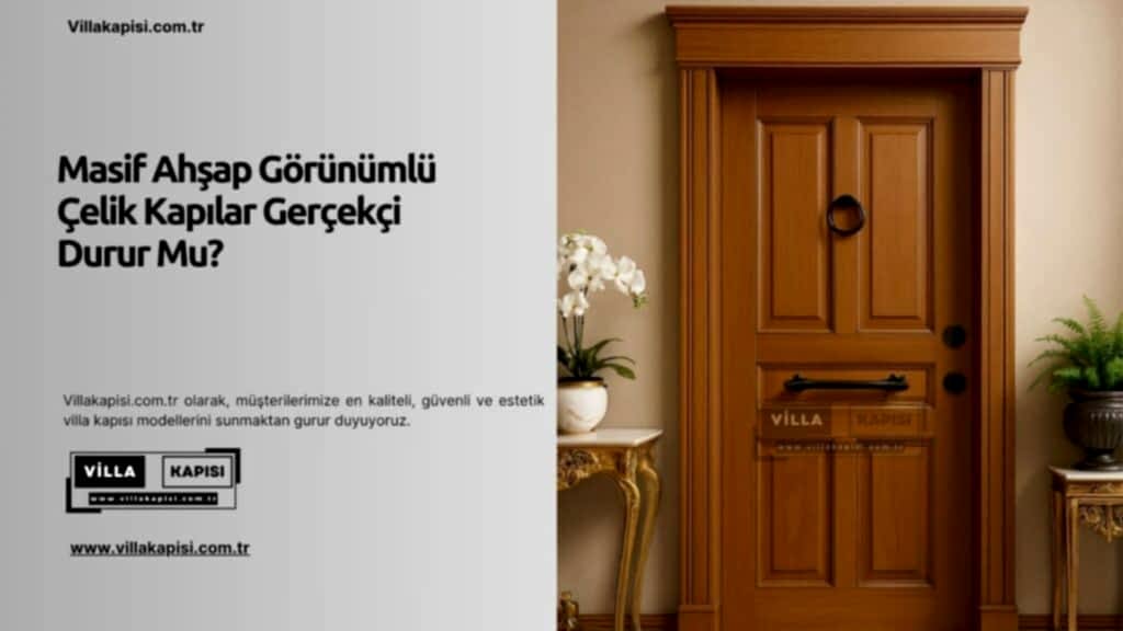 Masif Ahşap Görünümlü Çelik Kapılar Gerçekçi Durur Mu? 1 Masif Ahşap Görünümlü Çelik Kapılar Gerçekçi Durur Mu?