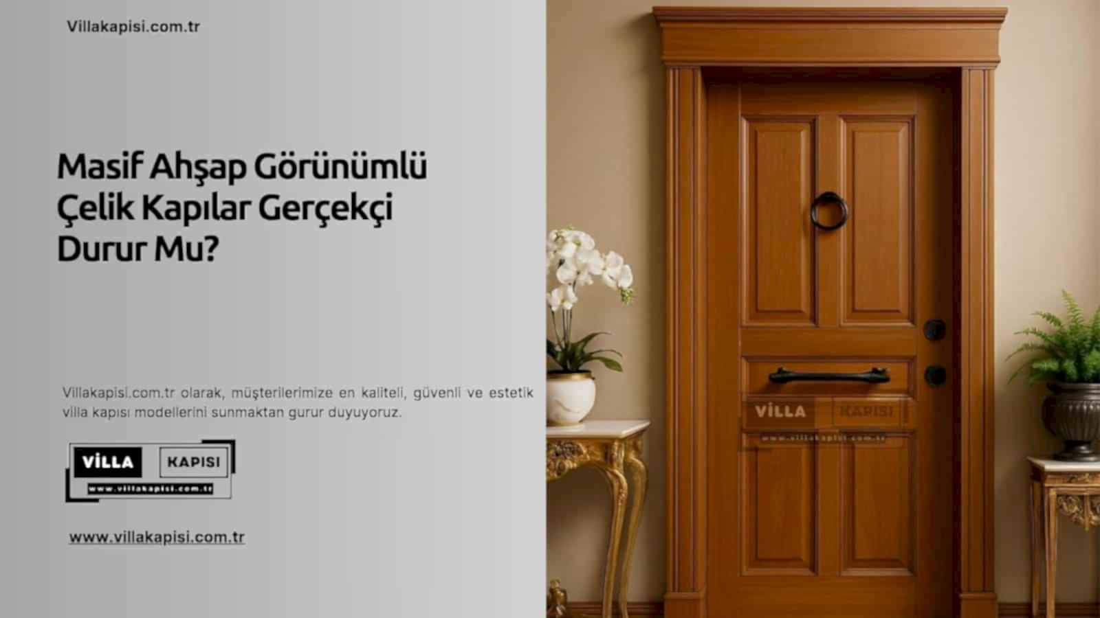 Masif Ahşap Görünümlü Çelik Kapılar Gerçekçi Durur Mu? 2 Masif Ahşap Görünümlü Çelik Kapılar Gerçekçi Durur Mu?