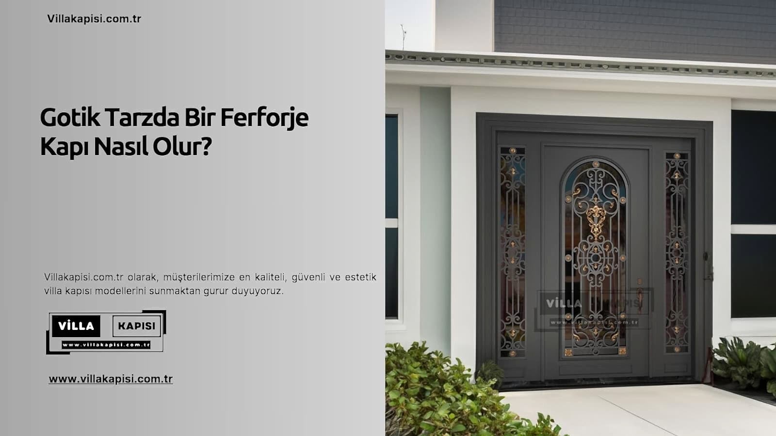 Gotik Tarzda Bir Ferforje Kapı Nasıl Olur? 2 Gotik Tarzda Bir Ferforje Kapı Nasıl Olur?