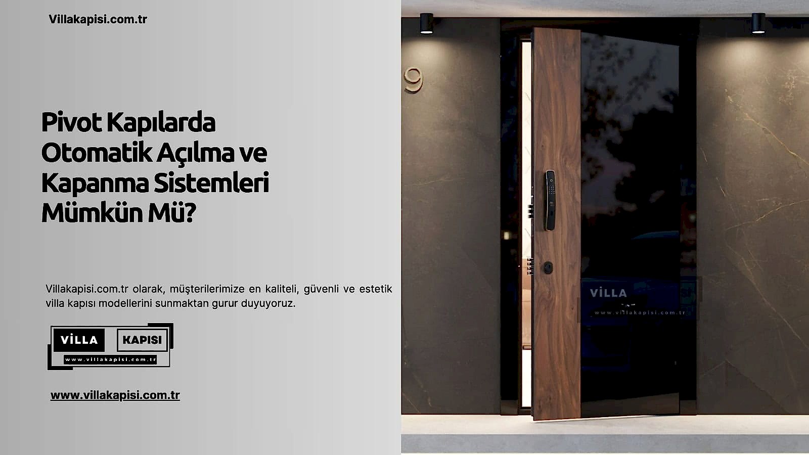 Pivot Kapılarda Otomatik Açılma Ve Kapanma Sistemleri Mümkün Mü? 2 Pivot Kapılarda Otomatik Açılma Ve Kapanma Sistemleri Mümkün Mü?