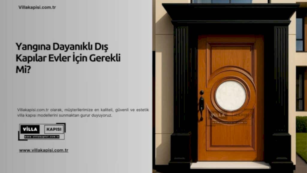 Yangına Dayanıklı Dış Kapılar Evler İçin Gerekli Mi? 1 Yangına Dayanıklı Dış Kapılar Evler İçin Gerekli Mi?